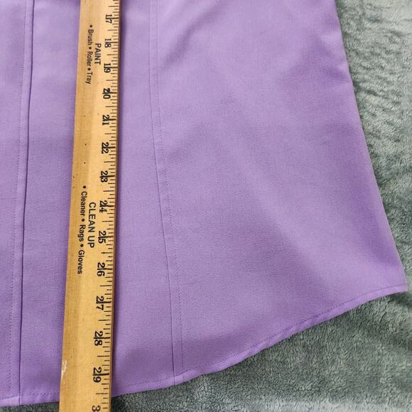 Maggie Barnes Catherines Button Up Studded Pockets 2X Top 3/4 Sleeve #flaw - Picture 7 of 11